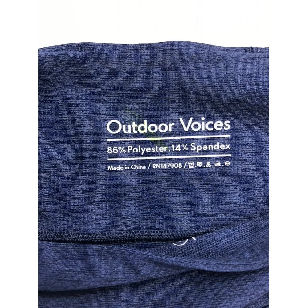 Outdoor Voices TechSweat High Waisted Leggings Navy Blue Heathered Womens‎ Small - Picture 3 of 8